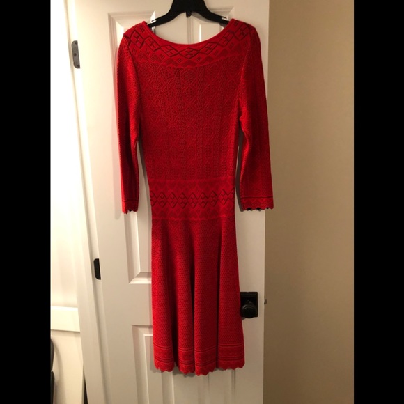 Gianni Bini Red City Shore Knit Dress - Picture 6 of 13